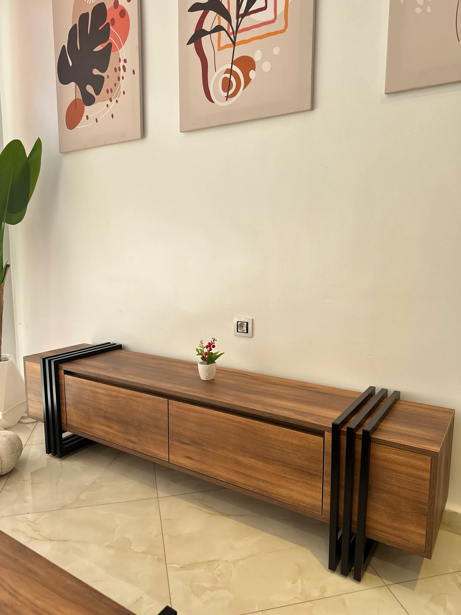 Kit Luxury | طاولة تلفاز وطاولة صالون - 6
