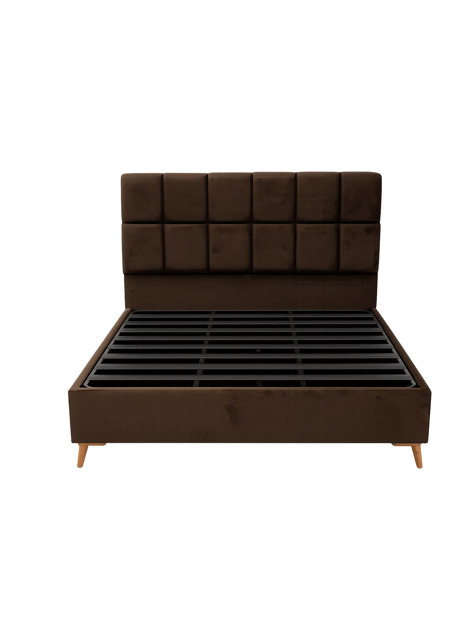 Chocolate Tufted Bed