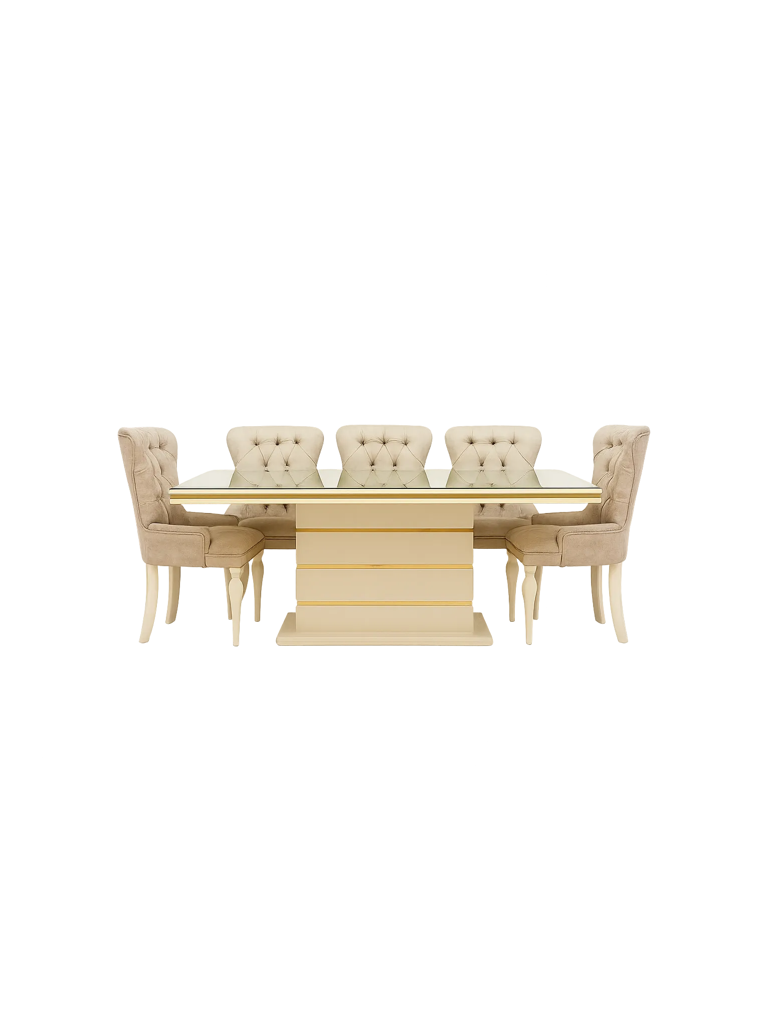 Pearl Dining Table & 6 Chairs