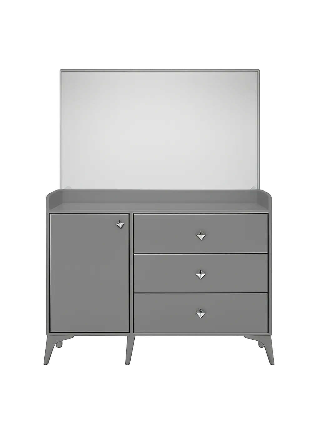 Commode Grise avec miroir