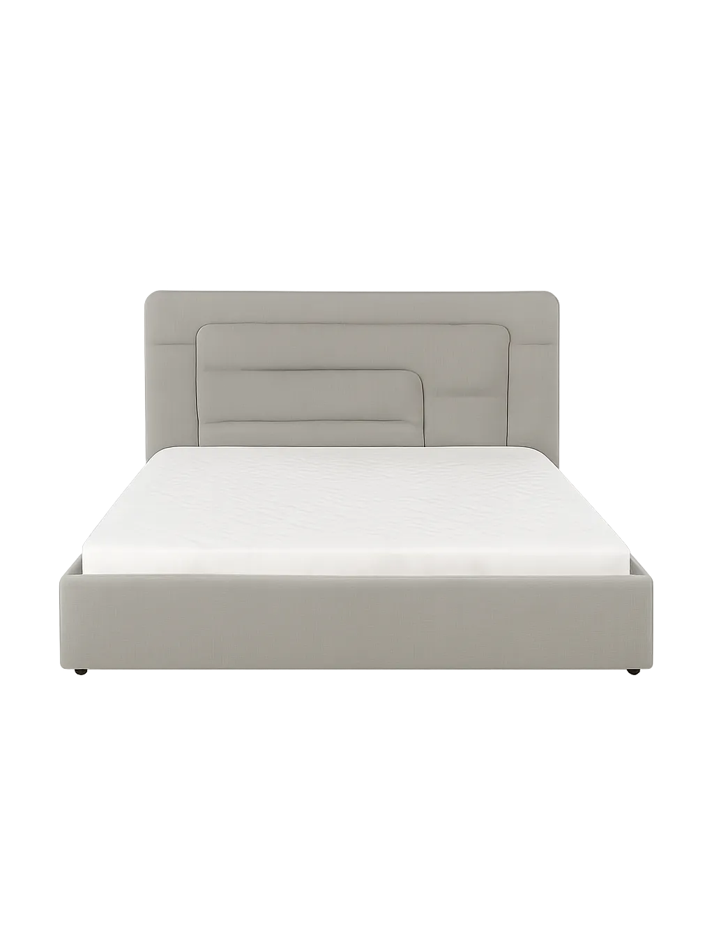 Silver Quilted Bed