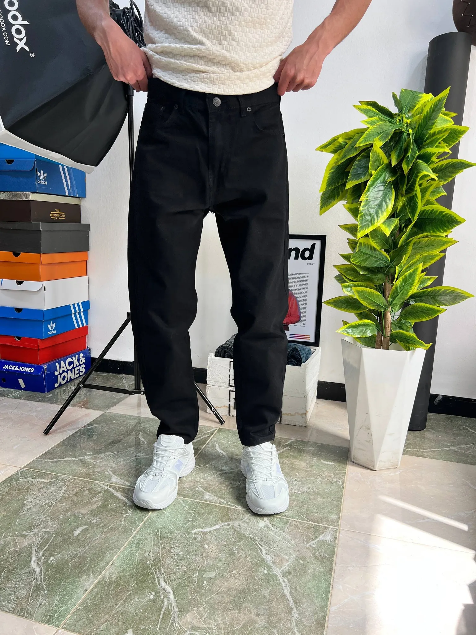 Boyfriend jeans black