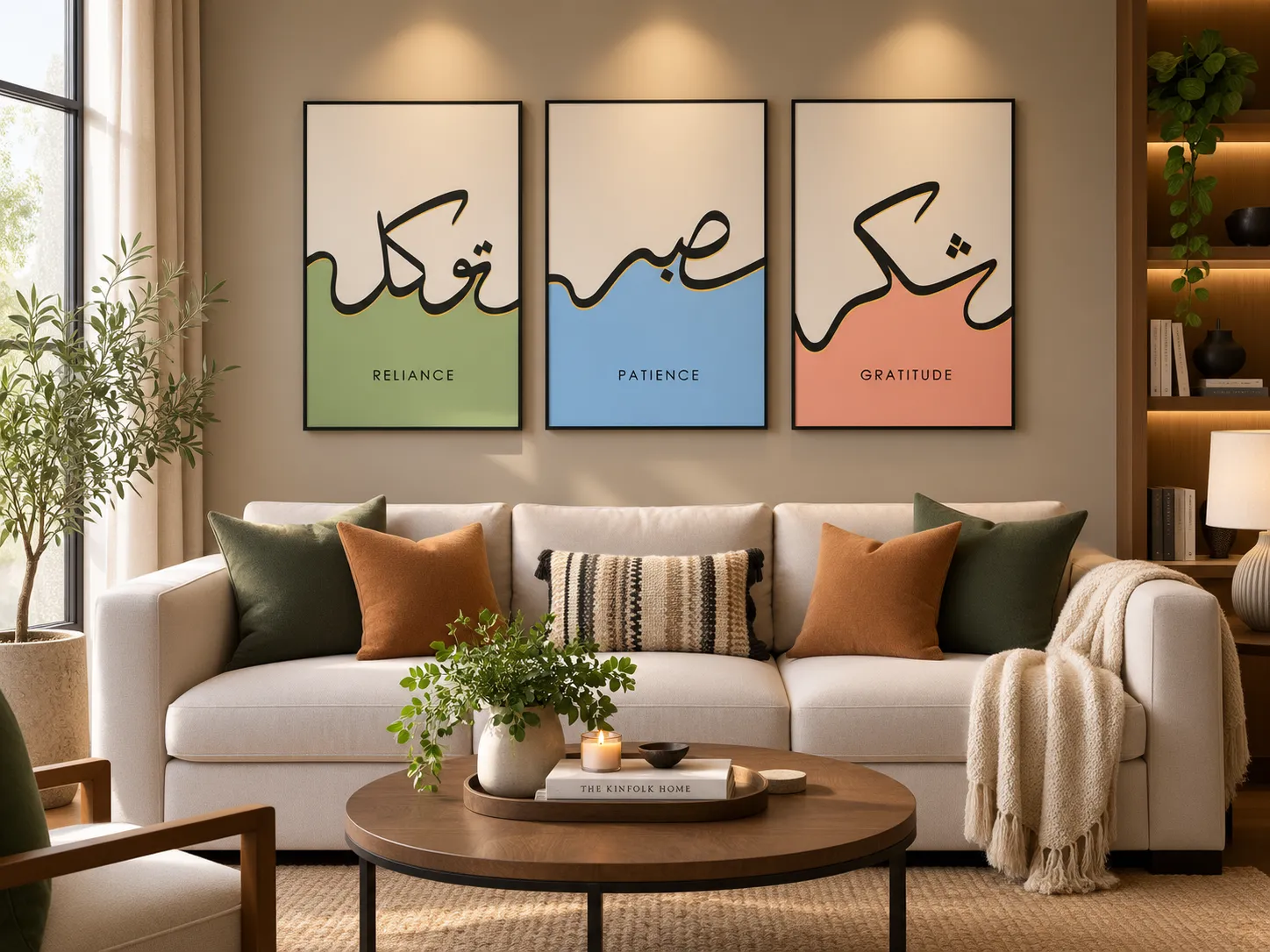 لوحات الخط العربي — طقم 3 قطع
